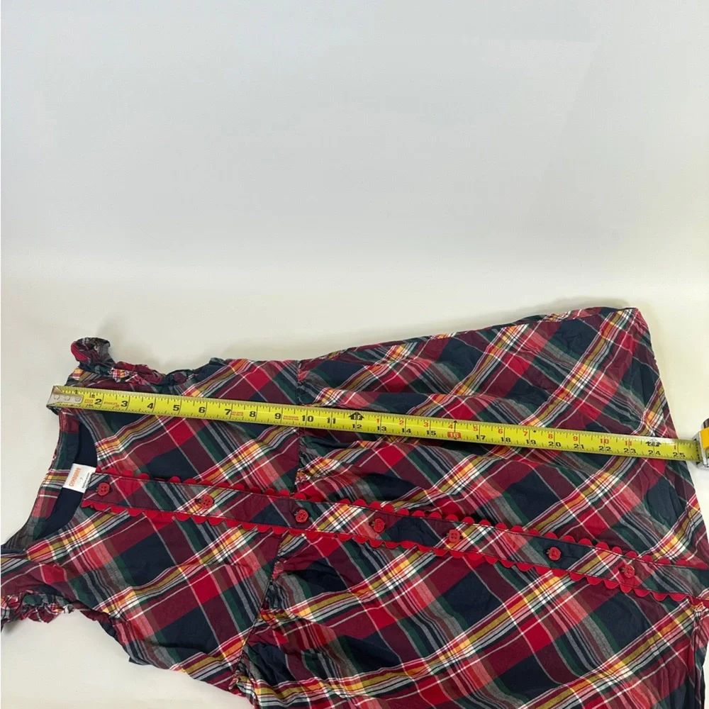 Gymboree Plaid Poplin‎ Babydoll Dress - Apple Orchard - Girls 7 School Apples